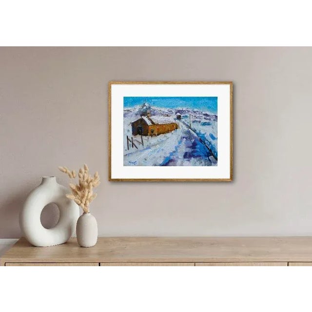 Contemporary Winterscapes — Old Church in Winter, Truchas For Sale - Image 3 of 8