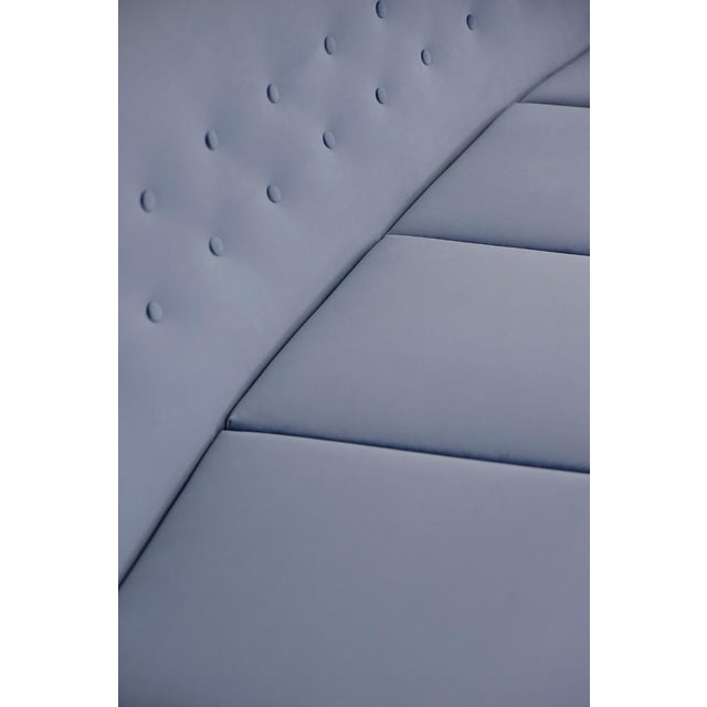 Wood Mid-Century Scandinavian Modern Blue Velvet Living Room Set from Holm Fabriker AB, 1960s, Set of 2 For Sale - Image 7 of 18