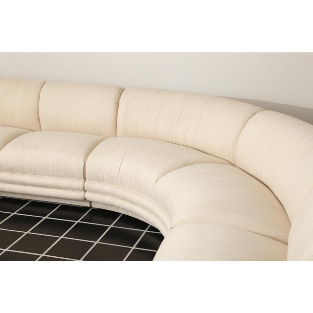 Vintage Three-Piece Curved Modular Sectional Sofa For Sale - Image 10 of 14