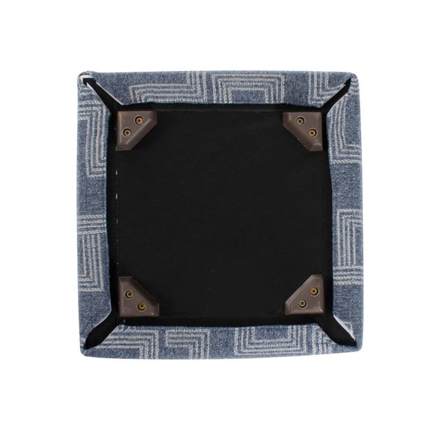Indoor/Outdoor Universal Cube Syros Denim For Sale In Chicago - Image 6 of 9