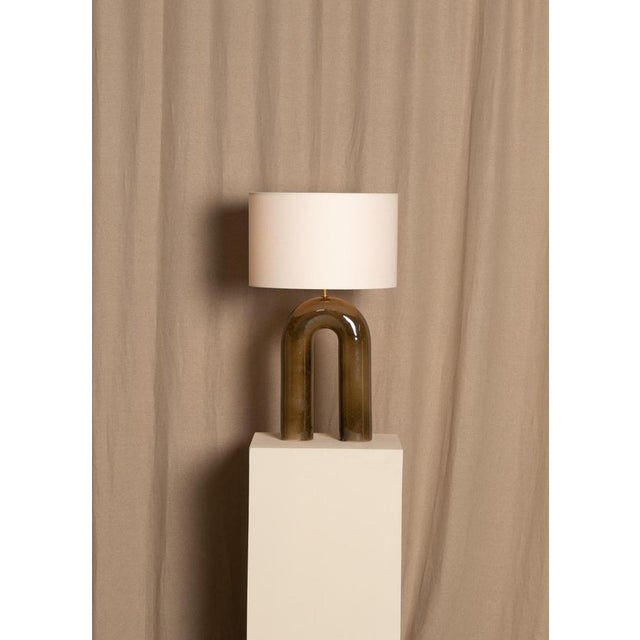 Green Marble Arko Table Lamp by Simone & Marcel For Sale - Image 4 of 14