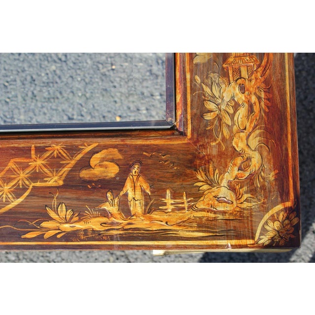 Mastercraft Mastercraft Chinoiserie Glass-Top Coffee Table For Sale - Image 4 of 12