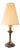 Wood Table Lamp with Fabric Shade, Vienna, Austria, 1950s For Sale