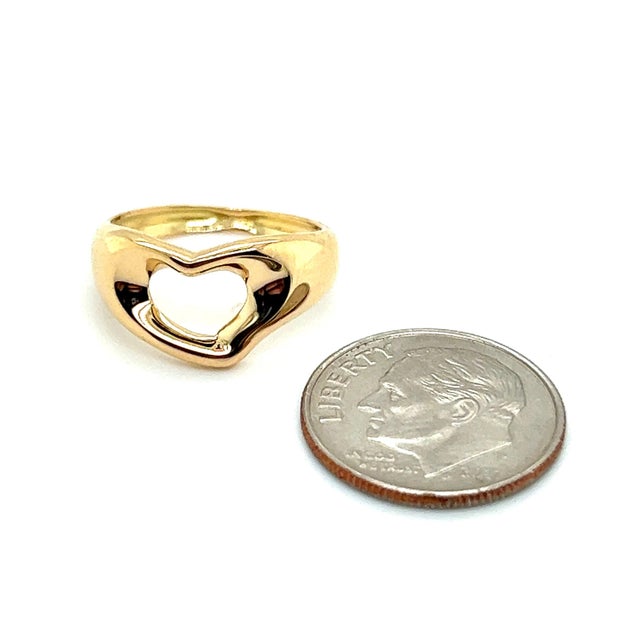 Tiffany and Co. 1990s Tiffany & Co Estate Ring Size 4.25 18k Y Gold, Size 4.25 For Sale - Image 4 of 10