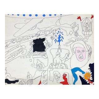 1960s Larry Connatser Modern Painting For Sale