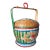 Vintage Folk Art Chinese Wedding Basket, Hand Painted For Sale