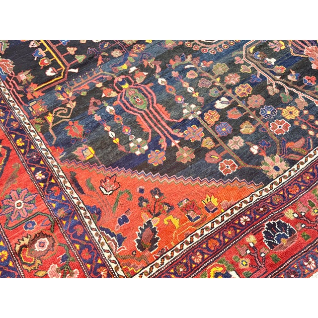 Vintage Bakhtiari Rug 12'6'' X 14'11'' For Sale - Image 4 of 9