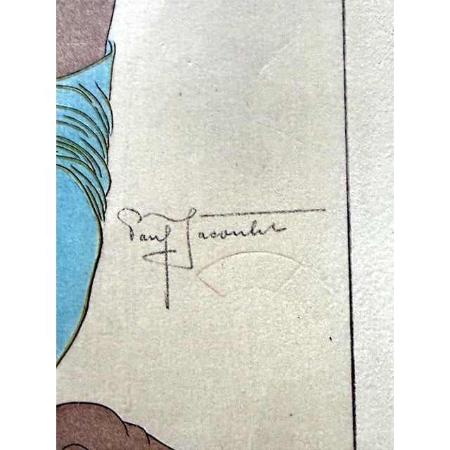 Editioned Woodblock Print Jeune Fille de Saipan by Paul Jacoulet For Sale - Image 17 of 17