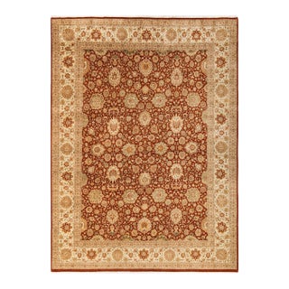 Mogul, One-of-a-Kind Hand-Knotted Area Rug - Brown, 7' 10" x 10' 7" For Sale