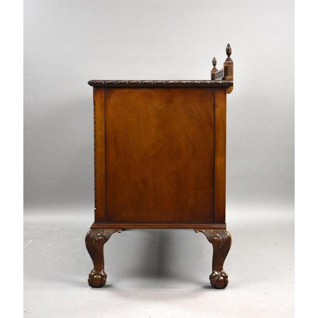 Edwardian Flame Mahogany Chest of Drawers, 1910s For Sale - Image 4 of 9