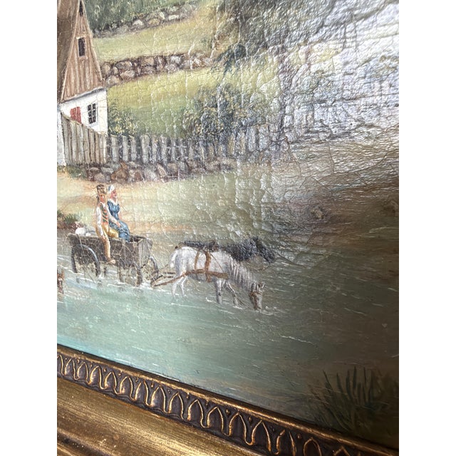 An original 19th-century oil on canvas by Danish painter Rasmus Andersen Holm, depicting a historical view of Kongens...