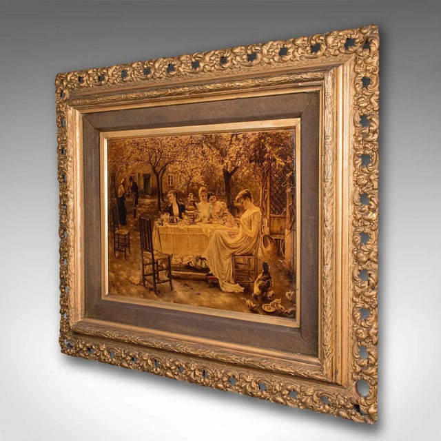 Victorian Antique Crystoleum Picture, German, Framed, Mezzotint Painting, Art, Victorian For Sale - Image 3 of 12