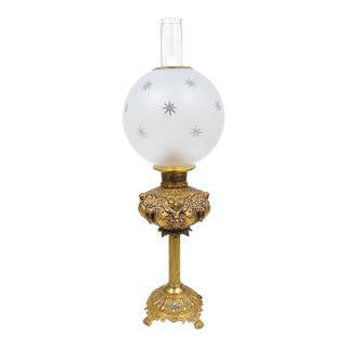 1969 L&l WMC Hollywood Regency Cherub Victorian Revival Parlor Lamp For Sale
