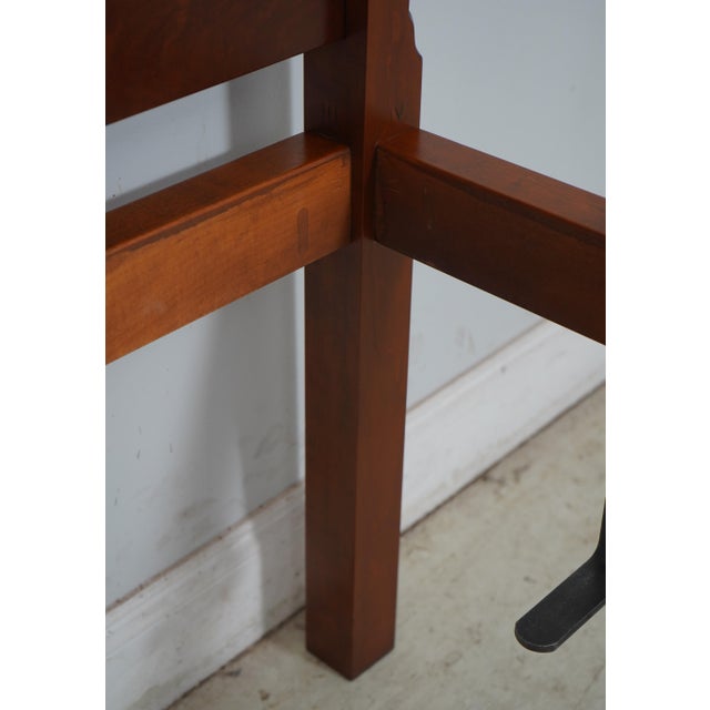 Eldred Wheeler Queen Size Cherry Canopy Bed For Sale - Image 9 of 12