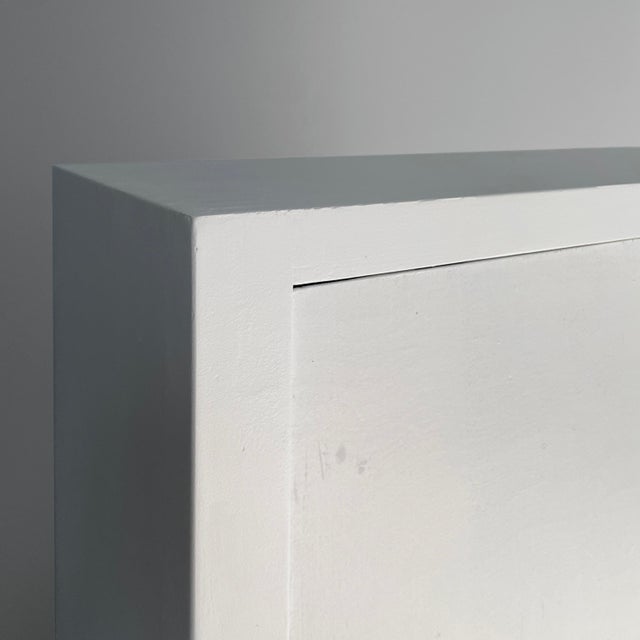 Wood Italian Modern Wardrobe in Light Grey and Black Wood, 1960s For Sale - Image 7 of 18