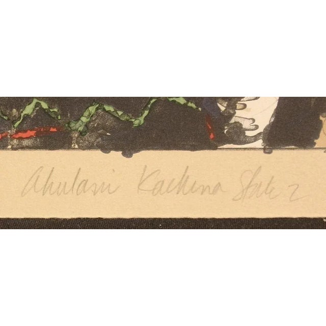 Paper Larry Fodor "Crow Mother and Ahulani Kachina St 2" Set of 2 Limited Edition Lithographs For Sale - Image 7 of 10