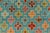 Boho Chic Balochi Blue/Rust Wool Rug - 3'4''x4'11'' For Sale In New York - Image 6 of 11