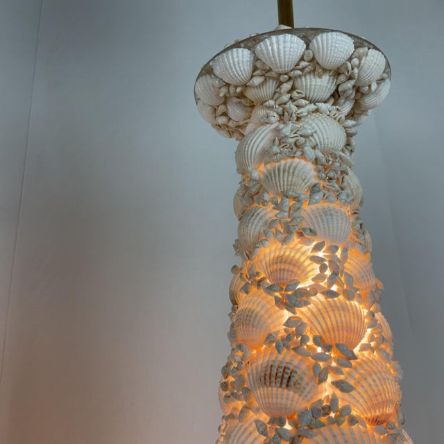 Pair of Coastal Seashell Table Lamps-Nautical Decor For Sale In West Palm - Image 6 of 14