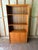 Pair of Danish Modern Teak Bookcase w Storage Cabinets It features pressed wood construction, teak veneer, two adjustable...