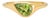 Pear Peridot East-West Ring, Size 7.5 For Sale