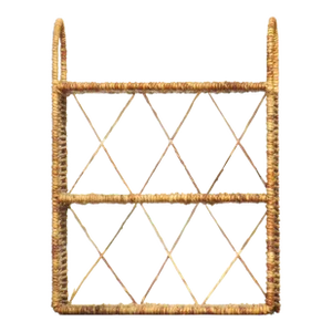 Boho Chic Natural Jute Wall / Freestanding Shelf