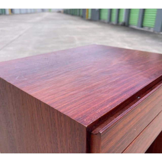 Brown Rosewood Nightstand by Arne Wahl Iverson for Vinde Mobelfabrik For Sale - Image 8 of 11