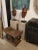 Minimalist Cement Resin Pedestal Stand For Sale - Image 4 of 4