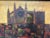 Vibrant oil on canvas painting depicting a Palma de Mallorca cityscape with beautiful Mallorca Cathedral. Rich...