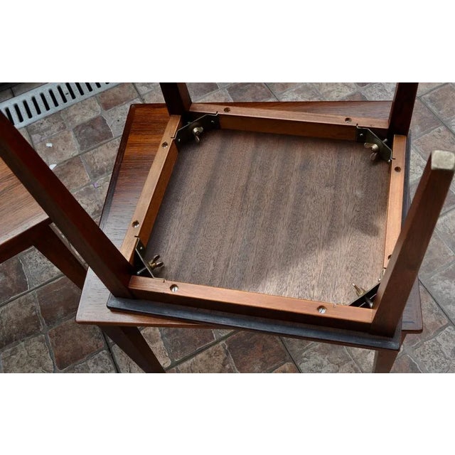 Danish Wooden Nesting Tables, Set of 3 For Sale - Image 10 of 18