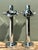 Mid-Century Modern Vintage Polished Chrome Lamps After Sonneman - A Pair For Sale - Image 3 of 12