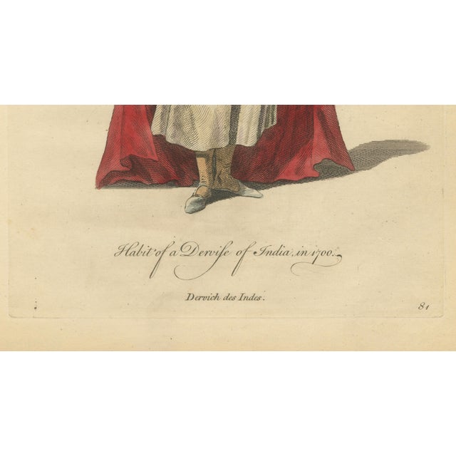 European School Artist, Habit of a Dervish of India, 1700s, Engraving For Sale - Image 6 of 9