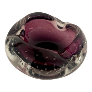 Italian Glass Ashtray / Catchall For Sale