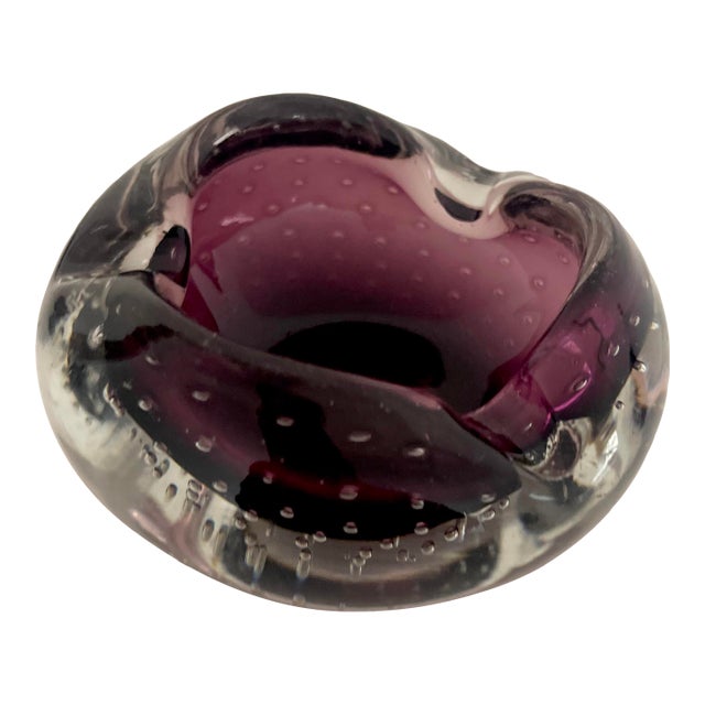 Italian Glass Ashtray / Catchall For Sale