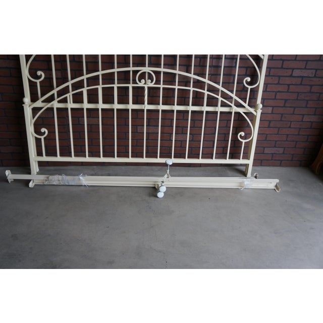 Ethan Allen King Iron Hoop Bed For Sale - Image 6 of 7