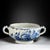 Blue Blue and White Floral Tin-Glazed 2-Handled Delft Bowl, 18th Century For Sale - Image 8 of 8