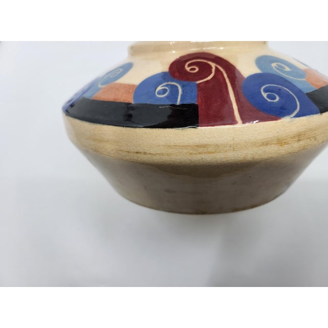 Art Deco Ceramic Vase from Simone Larrieu, 1930s For Sale - Image 6 of 16