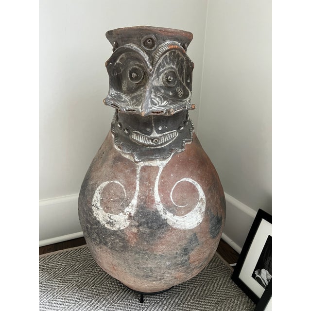 Brown Sago Storage Jar by Iatmul Artist From Papua New Guinea For Sale - Image 8 of 8