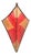 Vintage Moroccan Berber Hand-Painted Red Hide & Iron Wall Sconce Shade, 1980s For Sale