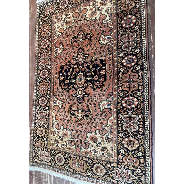 Late 19th Century Antique Persian Feraghan Sarouk Rug, 3'4" X 5'2" For Sale - Image 5 of 10