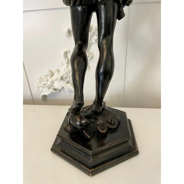 Antique Victorian Carved Ebonised Figures, 1850, Set of 2 For Sale - Image 15 of 18