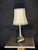 2000 - 2009 2000s Modern Silver Table Lamp With Cream Shade For Sale - Image 5 of 5