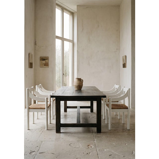 Iconic set of four Carimate armchairs, designed by Vico Magistretti for Cassina in the 1960s. One of the most recognizable...