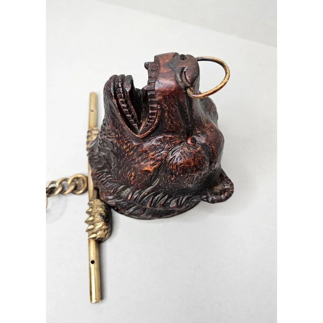 Rustic Antique Black Forest Carved Bear Wall-Mounted Hanger For Sale - Image 10 of 12