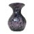 Vintage Black and Purple Spatter Murano Glass Vase from Murano, 1960s For Sale