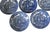 Vintage Blue and White Willow Pattern Japanese set of 7 plates measure 6" Diameter by 1" H Features the classic blue...