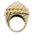 Vintage David Webb 18 Karat Gold Coiled Rope Cocktail Ring - 18k Size 4.5 For Sale