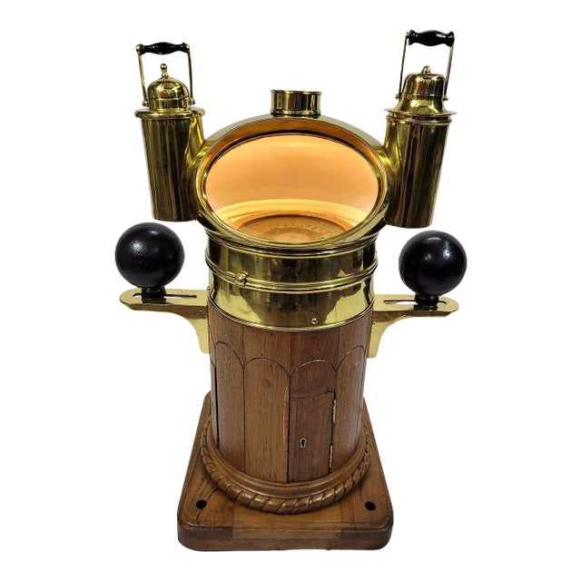 Rare American Yacht Binnacle Compass For Sale