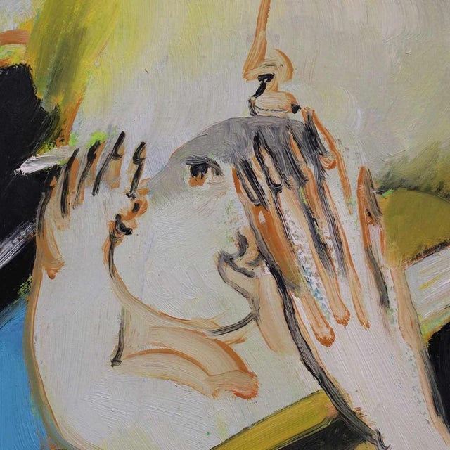 Remo Brindisi, Maternity, Oil on Canvas, 1980, Framed For Sale - Image 4 of 13