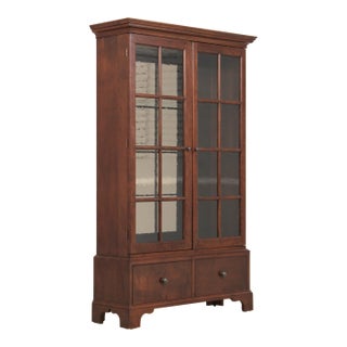 Stickley Cherry 2 Door 2 Drawer Bookcase For Sale