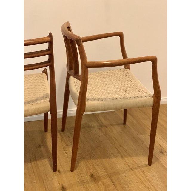 Wood Set of Vintage Model No. 66 & 78 Solid Teak Chairs by Niels O. Møller for J.L. Møllers Møbelfabrik For Sale - Image 7 of 18